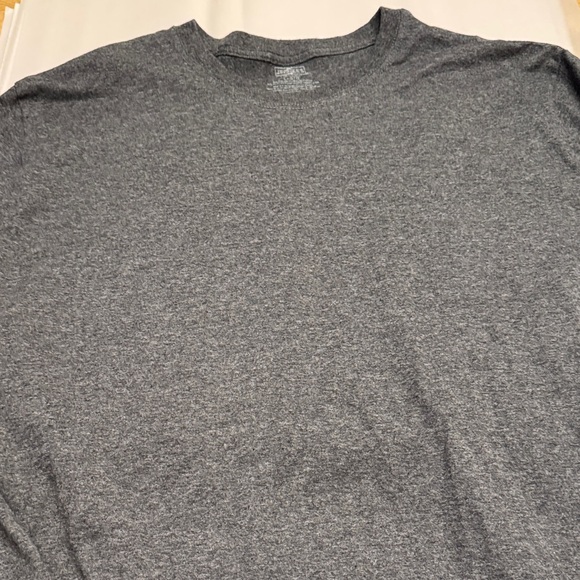 Jerzees large Men's gray/Black Long Sleeve Shirt - Picture 6 of 10